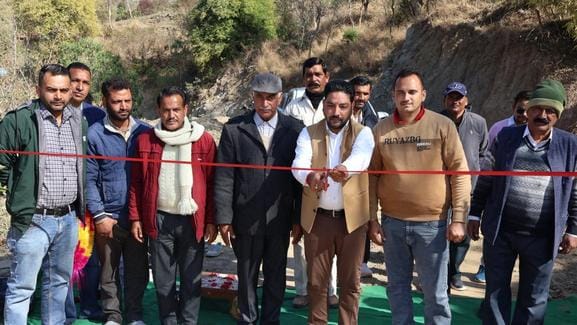 People expressed gratitude for building a road for the village