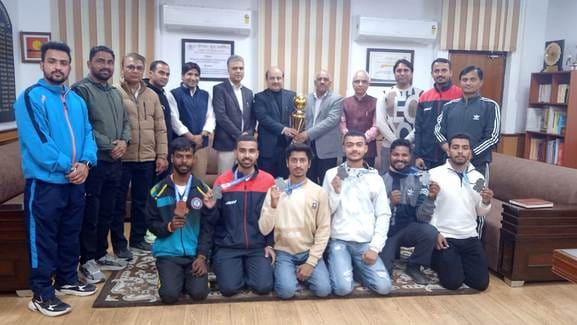 Kuvi's players created history in All India Inter University Men's Karate Championship