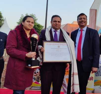 Ashwani Mittal received state award in small scale industry