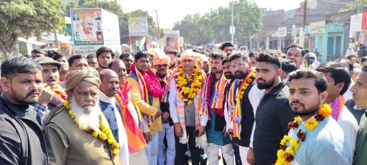 Grand procession of public leader Karpoori Thakur