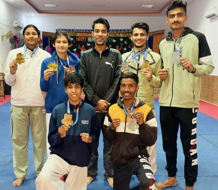 Players of Karate Temple shine in University games