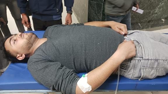 Bullies riding a BMW attacked a B.Tech student with a knife