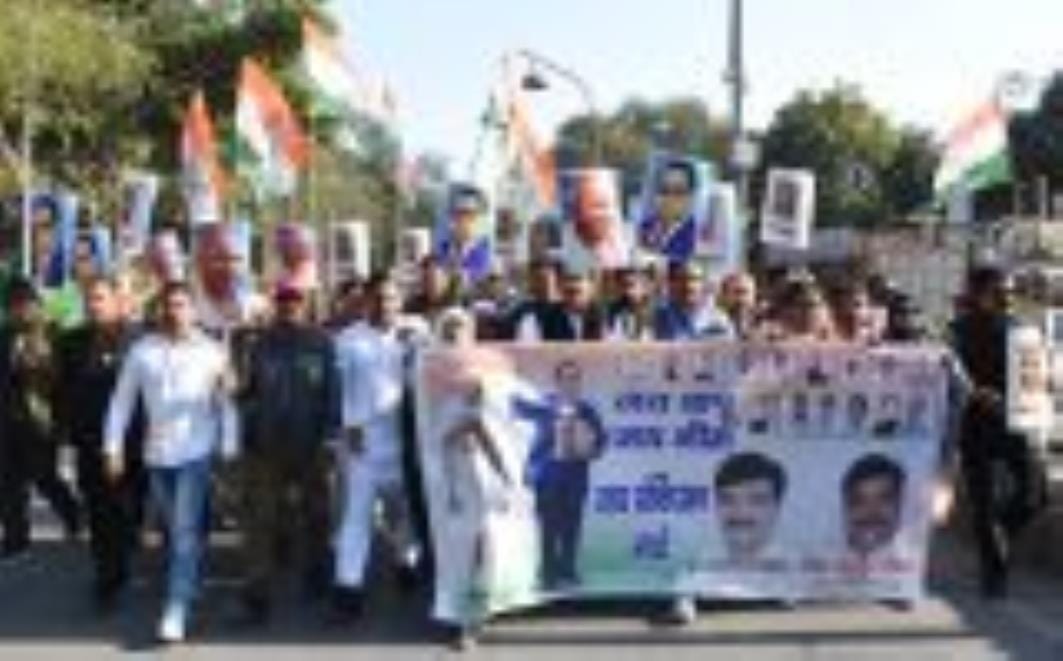 Congress took out march till Chowk Stadium