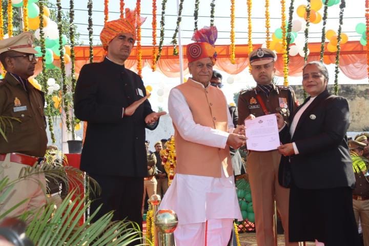 Patriotic songs echoed throughout the district