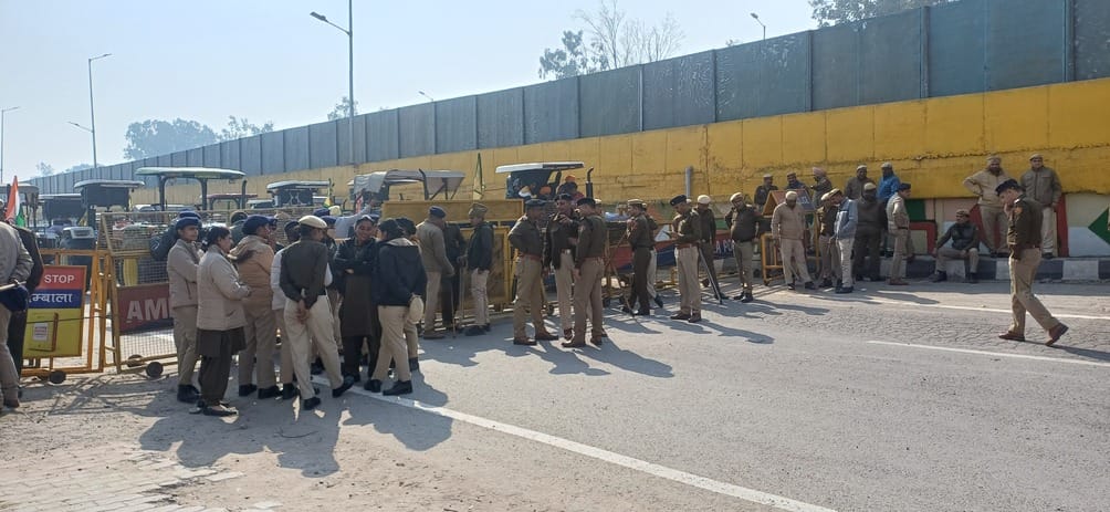 Farmers expressed their anger through tractor march