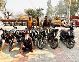 One arrested with five stolen bikes and one scooter