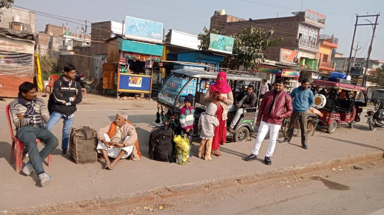 Passengers upset due to lack of roadways bus stand in Tulsipur