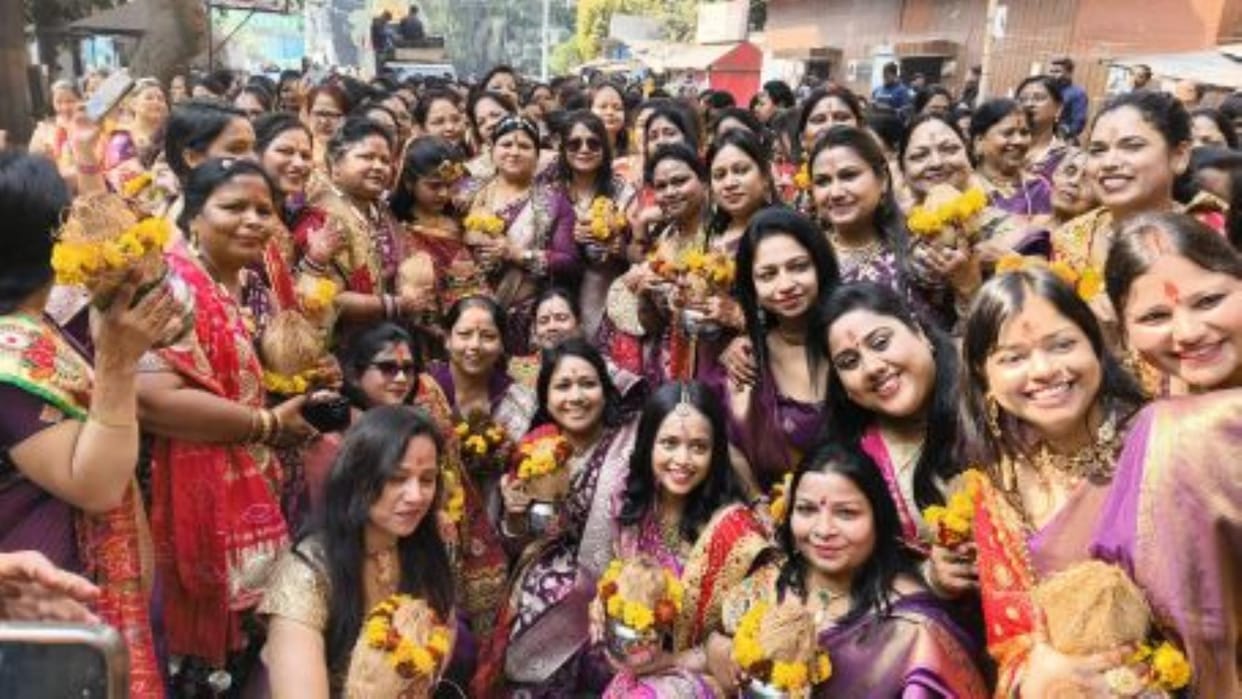 Crowd of devotees gathered in Jhunjhunu's Dadi Doli festival