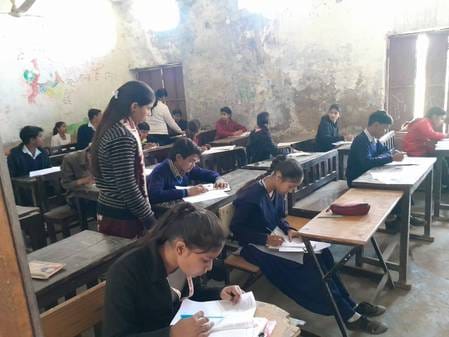 1056 students appeared for Mission Buniyad exam at three centers in the district, 41 were absent