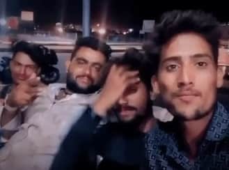 चारों युवकों का फाइल फोटो।