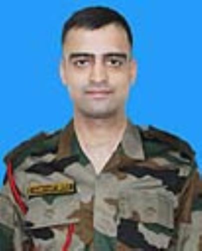 Army Medal to Major Dushyant Sihag of Hisar who killed the terrorist