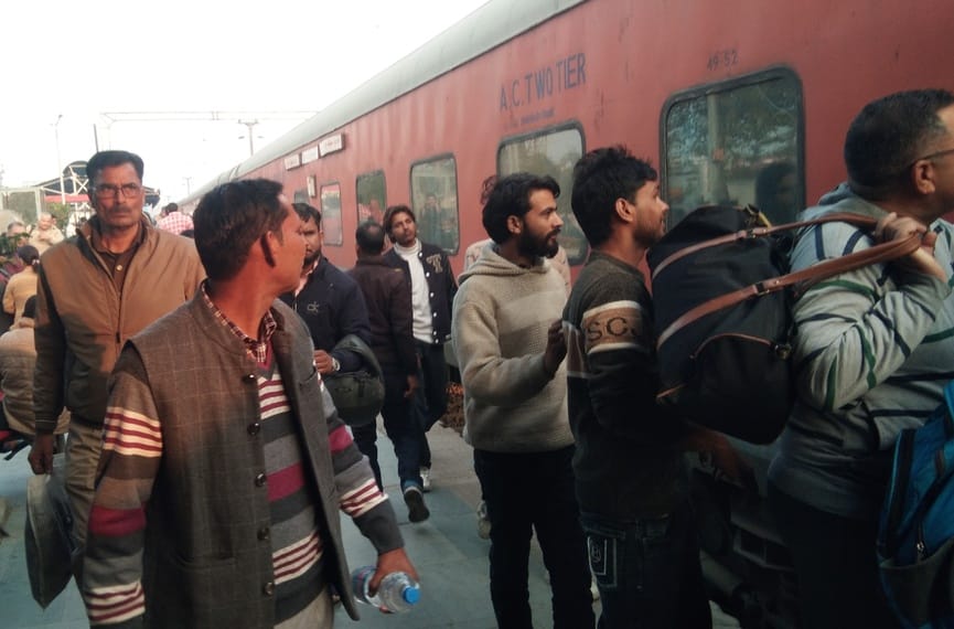 Fog slows down the speed of long distance trains