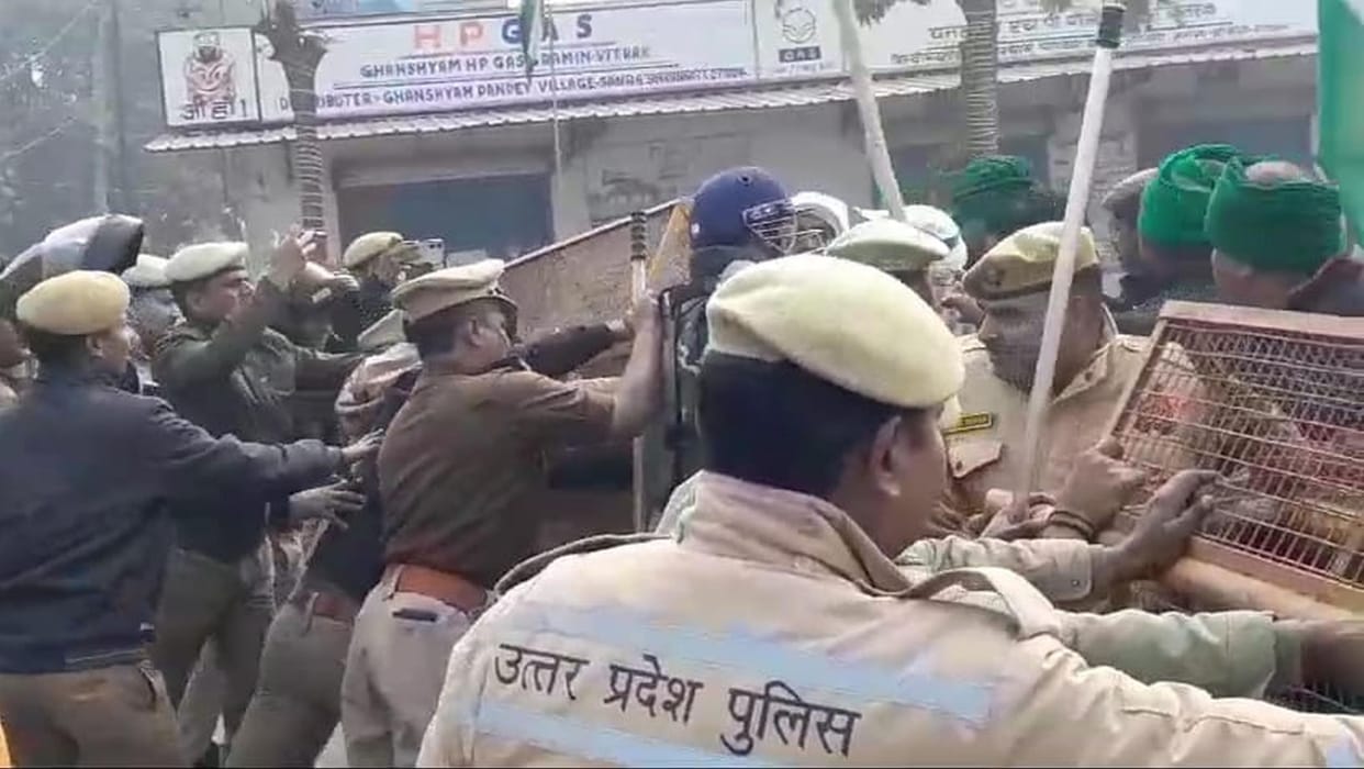 After 24 hours, BKU took out tractor tricolor march