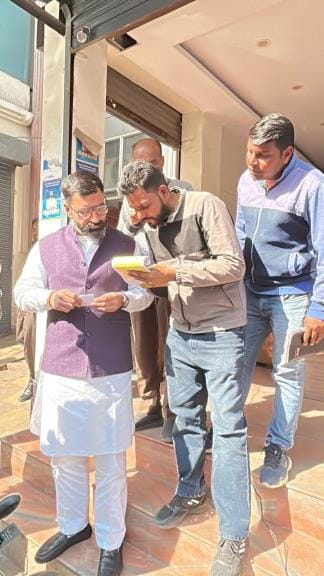 Municipal Council issued a challan of Rs 2 thousand to MLA Gokul Setia, also uprooted the sign board.