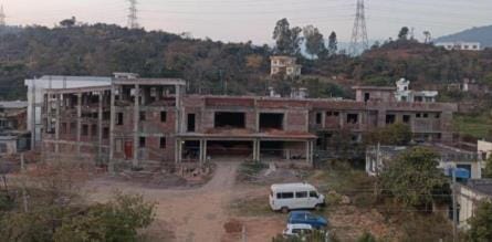 hospital building not completed