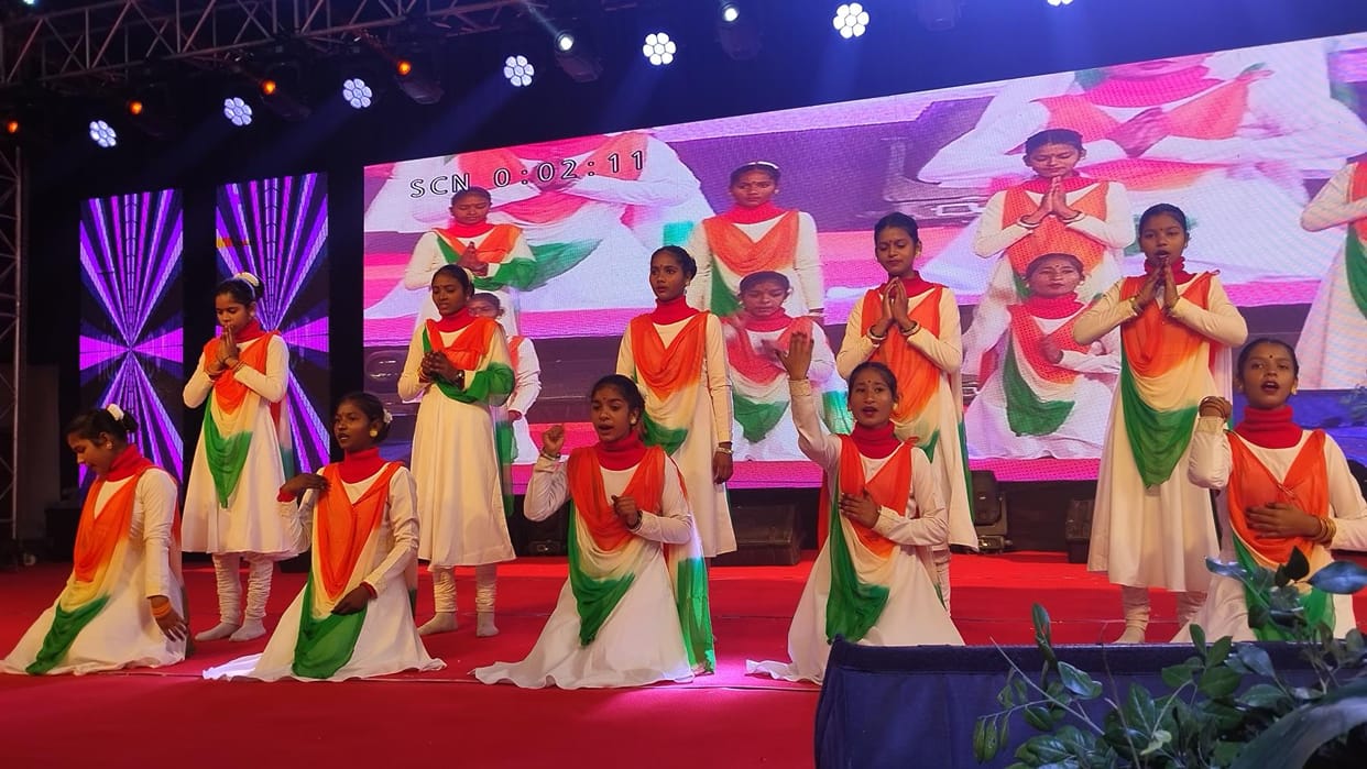 Children engaged in cultural programs gave a captivating presentation