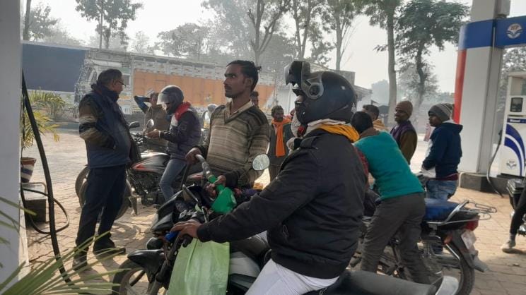 Awareness seen in the city, villagers still without helmets