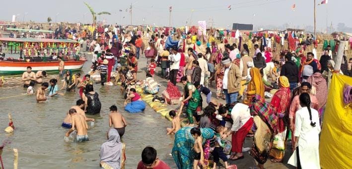 Flood of devotion gathered in Ramnagariya on Mauni Amavasya