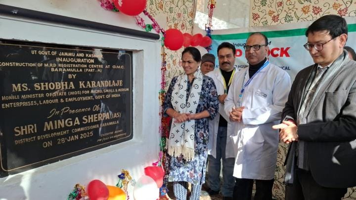 Union Minister Shobha Karandlaje visited Baramulla