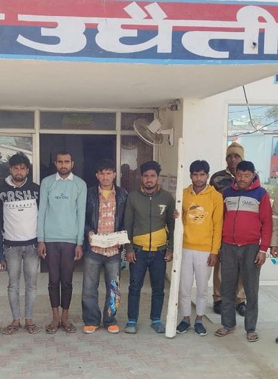 Seven accused of stone pelting were arrested and sent to jail