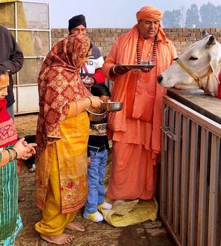 Ritual organized on Mauni Amavasya in Jag Jyoti Darbar