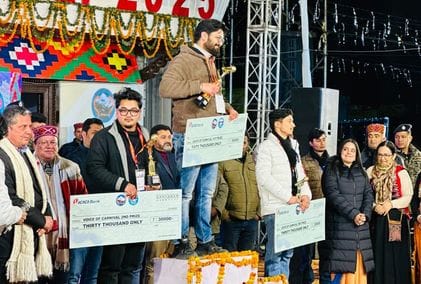 Kartik won the title of Voice of Carnival