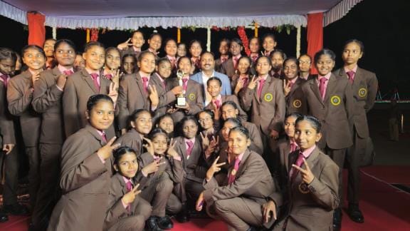 KGBV students won the first prize in the first attempt.