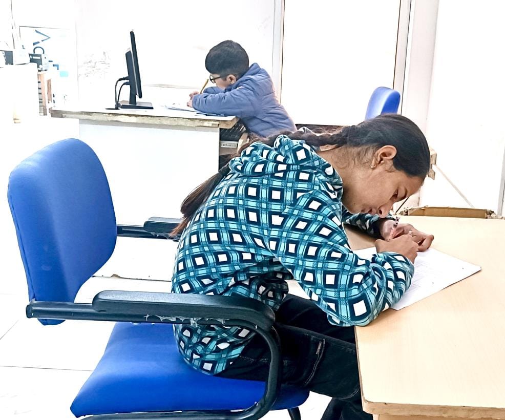 Talented students appeared for Amar Ujala's National Olympiad exam