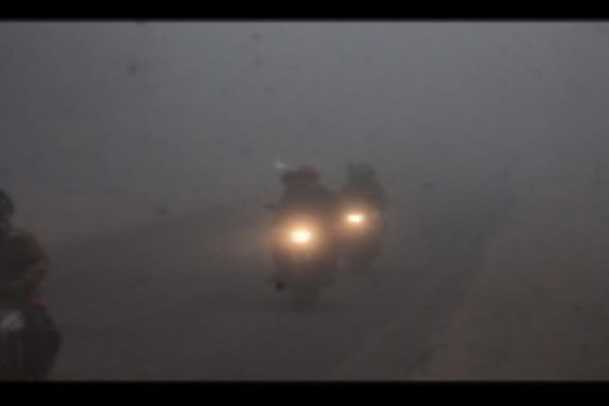 Trouble due to fog in the morning...Sunlight during the day gave relief