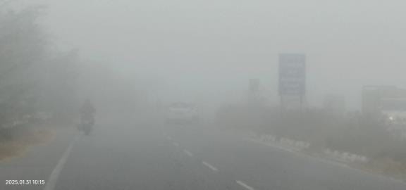 After two weeks, fog again, zero visibility stopped the pace