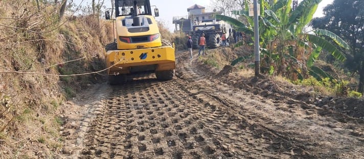 Expansion of Targhel to Ladour road started with FDR technology.
