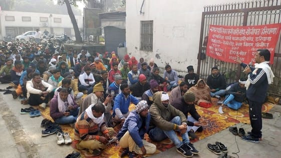 Contract sanitation workers' strike continues, permanent workers will join from February 3