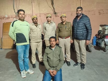 हनुमानगढ़ पुलिस कि गिरफ्त में आरोपी युवक