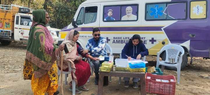 Health check of 45 people in Jangal Ropa