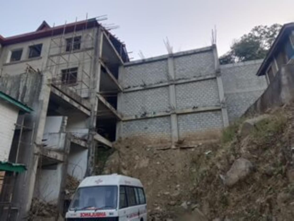 Only the walls of the hospital building were built in seven years