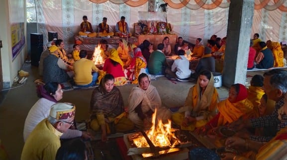 Panch Kundiya Yagya performed on Vasant Panchami
