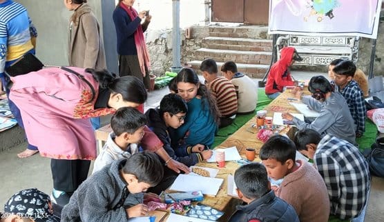 Message of conservation of animals given through painting