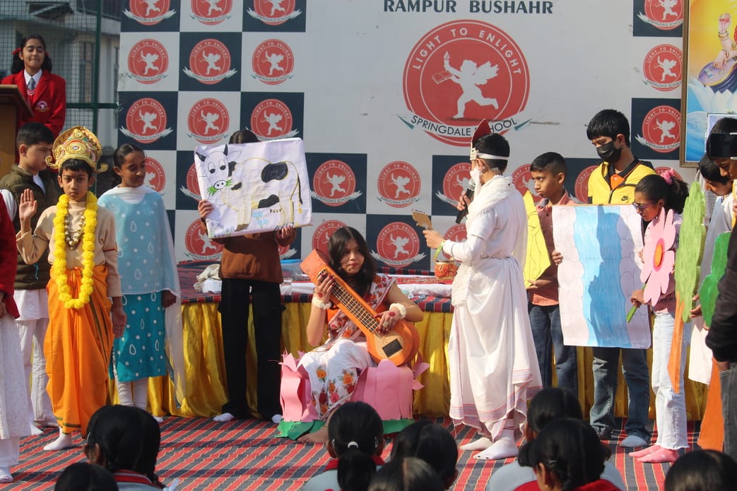 Vasant Panchami festival, Khaneri School, Rampur