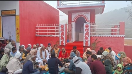Life consecration done in the idol of Mother Saraswati