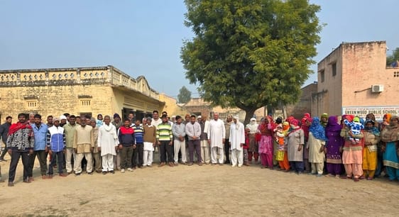 Notice for demolition of 177 houses built on Panchayat land pasted, commotion