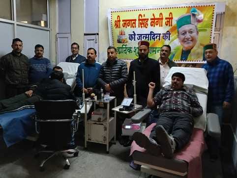 District Youth Congress Kinnaur celebrated the birthday of Minister Jagat Singh Negi.