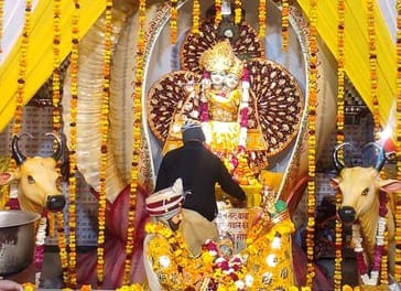 Chhappan Bhog offered to couple on Pran Pratistha Diwas
