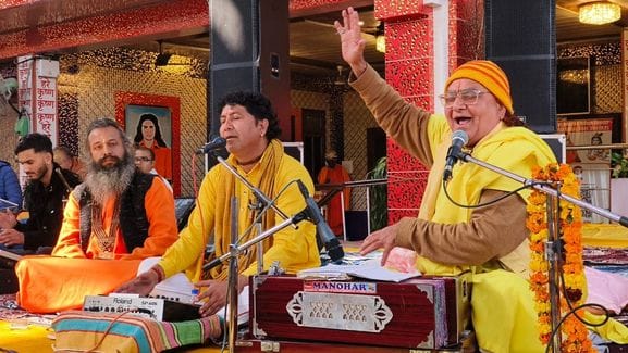 Beginning of religious conference in Radha-Krishna temple Kotla Kalan