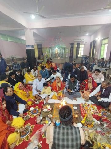 Havan performed in Namdev Sabha Bhawan on Vasant Panchami