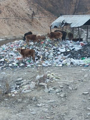 Dirt, water contaminated near Giri Khad in Gumma, people upset
