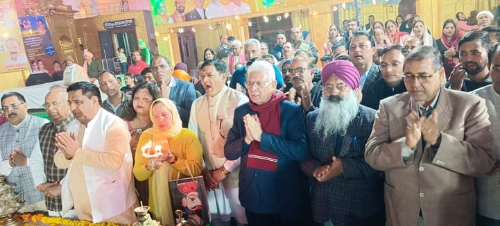 Devotional atmosphere created by evening bhajan evening and Maha Aarti