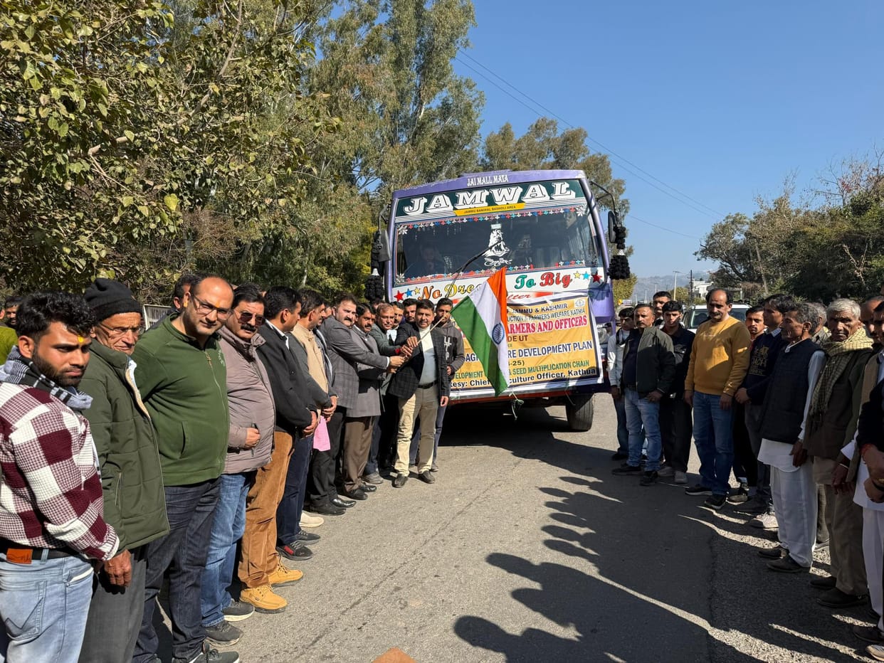 Farmers Depart For Punjab Got Training