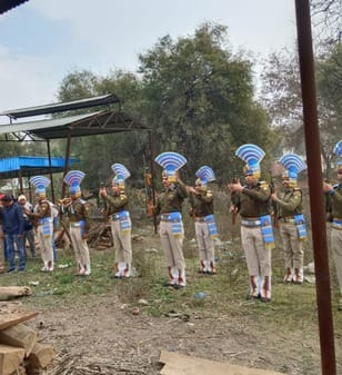 Last farewell given to CRPF jawan with tearful eyes