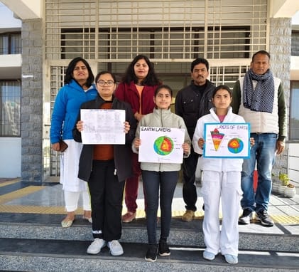 Mamta Jha winner in diagram making competition
