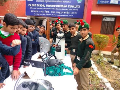 Training camp on disaster management organized in Jawahar Navodaya Vidyalaya